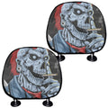 Punk Mohawk Devil Print Car Headrest Covers