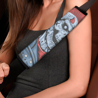 Punk Mohawk Devil Print Car Seat Belt Covers