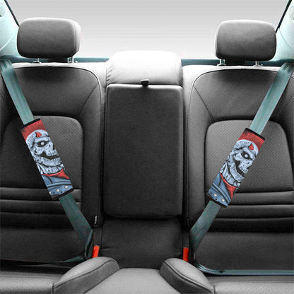 Punk Mohawk Devil Print Car Seat Belt Covers