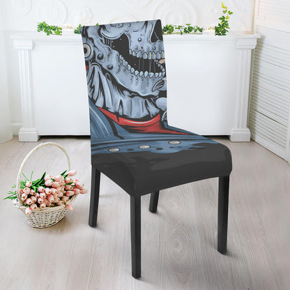 Punk Mohawk Devil Print Dining Chair Slipcover