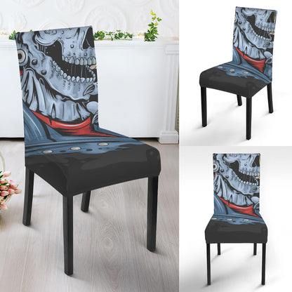 Punk Mohawk Devil Print Dining Chair Slipcover