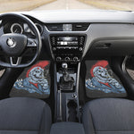 Punk Mohawk Devil Print Front and Back Car Floor Mats