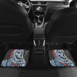 Punk Mohawk Devil Print Front and Back Car Floor Mats