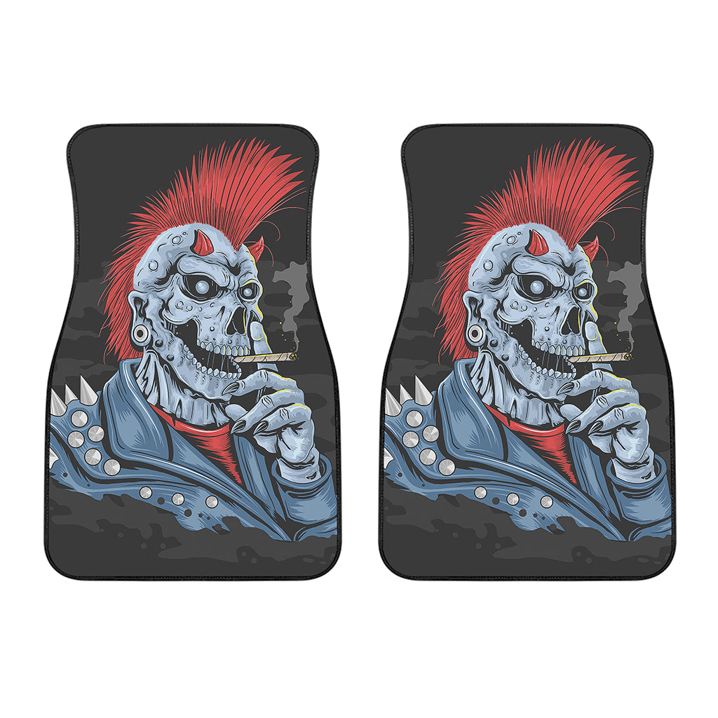 Punk Mohawk Devil Print Front Car Floor Mats