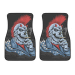 Punk Mohawk Devil Print Front Car Floor Mats