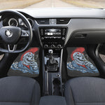 Punk Mohawk Devil Print Front Car Floor Mats
