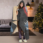 Punk Mohawk Devil Print Hooded Blanket