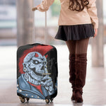 Punk Mohawk Devil Print Luggage Cover
