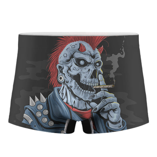 Punk Mohawk Devil Print Men's Boxer Briefs