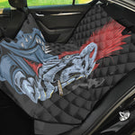 Punk Mohawk Devil Print Pet Car Back Seat Cover