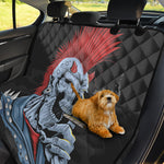 Punk Mohawk Devil Print Pet Car Back Seat Cover