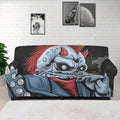 Punk Mohawk Devil Print Sofa Cover
