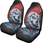 Punk Mohawk Devil Print Universal Fit Car Seat Covers