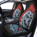 Punk Mohawk Devil Print Universal Fit Car Seat Covers