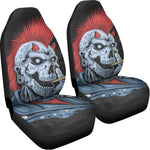 Punk Mohawk Devil Print Universal Fit Car Seat Covers