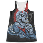 Punk Mohawk Devil Print Women's Racerback Tank Top