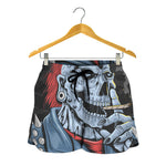 Punk Mohawk Devil Print Women's Shorts