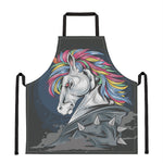 Punk Unicorn Print Apron