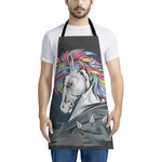 Punk Unicorn Print Apron