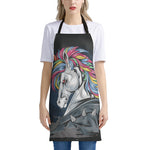 Punk Unicorn Print Apron
