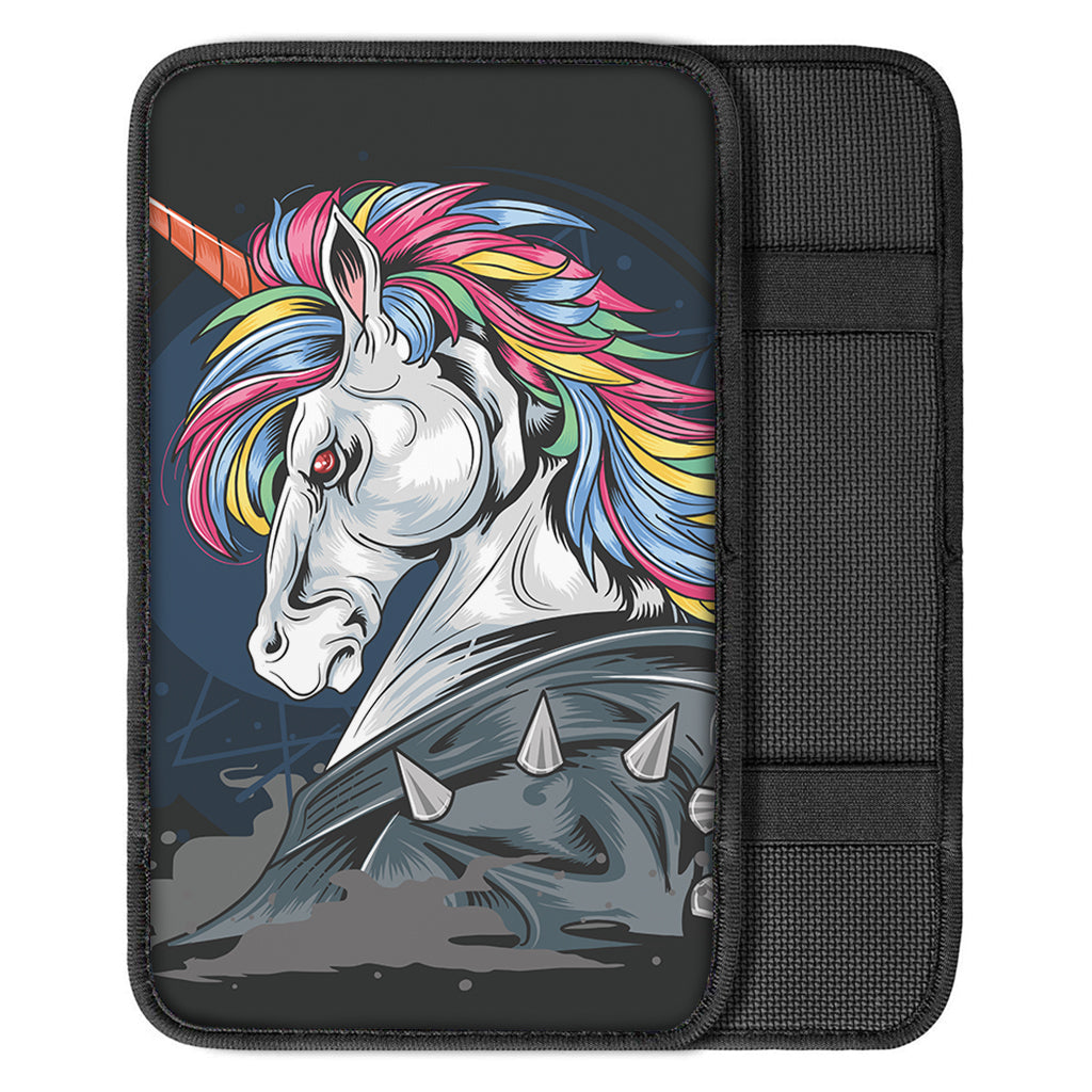 Punk Unicorn Print Car Center Console Cover