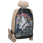 Punk Unicorn Print Car Seat Organizers
