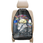 Punk Unicorn Print Car Seat Organizers