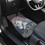 Punk Unicorn Print Front Car Floor Mats