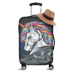 Punk Unicorn Print Luggage Cover