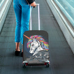 Punk Unicorn Print Luggage Cover