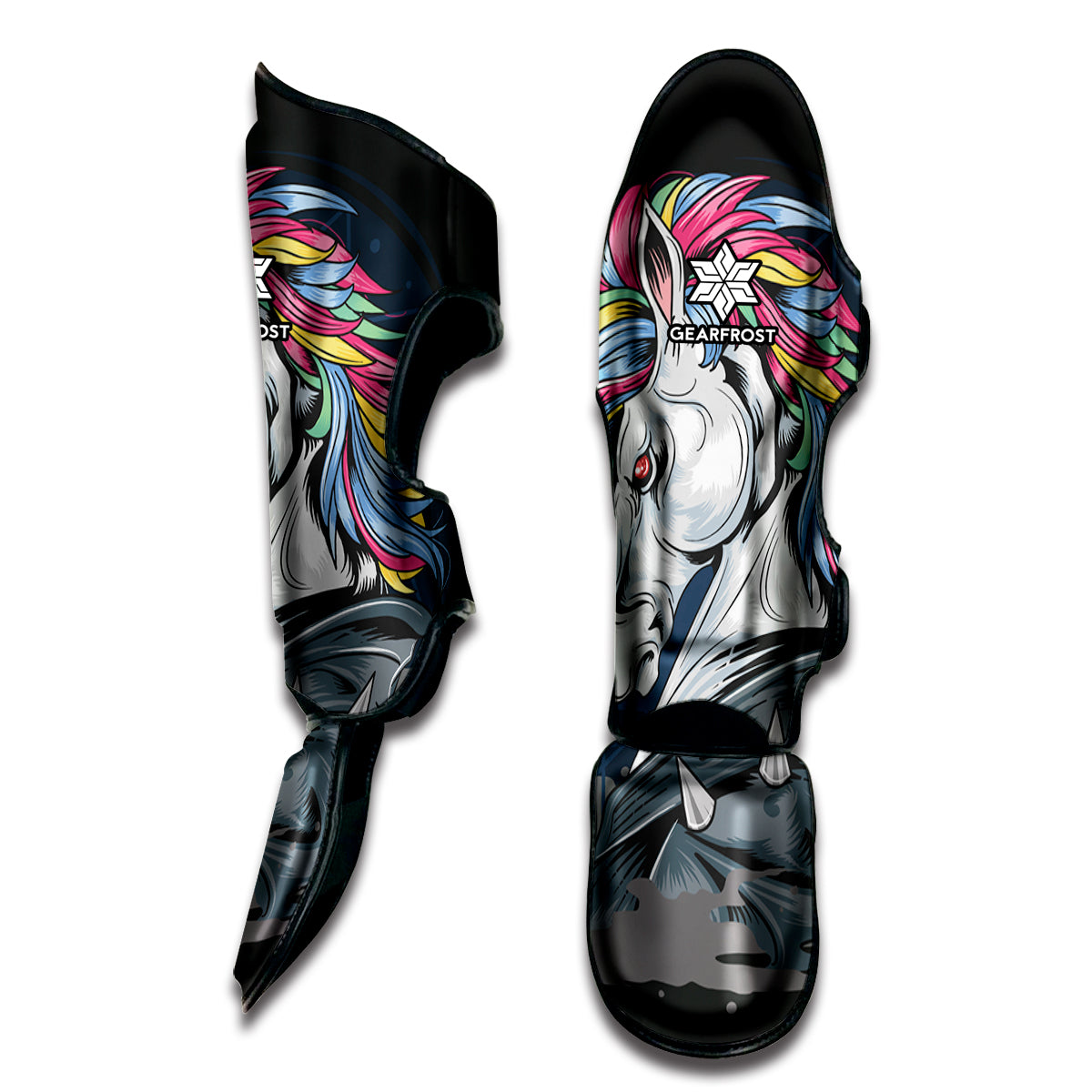 Punk Unicorn Print Muay Thai Shin Guard