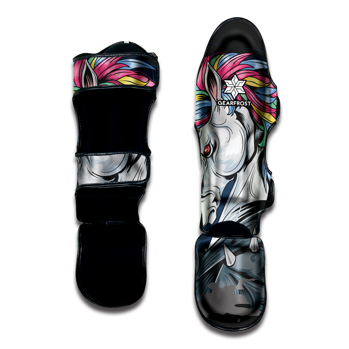 Punk Unicorn Print Muay Thai Shin Guard