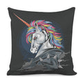 Punk Unicorn Print Pillow Cover