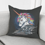 Punk Unicorn Print Pillow Cover