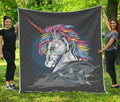 Punk Unicorn Print Quilt