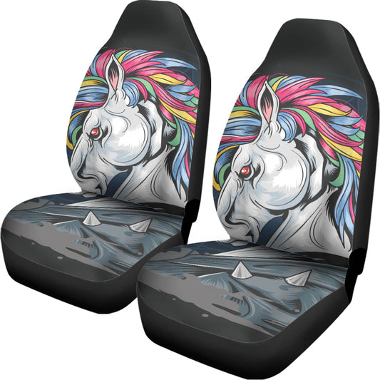 Punk Unicorn Print Universal Fit Car Seat Covers
