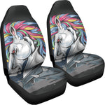 Punk Unicorn Print Universal Fit Car Seat Covers