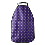 Purple Alien Face Pattern Print Car Seat Organizers
