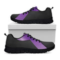 Purple All Cancer Awareness Ribbon Print Black Running Shoes