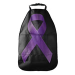 Purple All Cancer Awareness Ribbon Print Car Seat Organizers