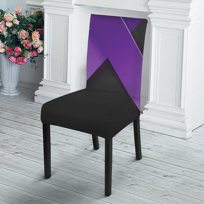 Purple All Cancer Awareness Ribbon Print Dining Chair Slipcover