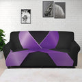 Purple All Cancer Awareness Ribbon Print Sofa Cover