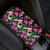 Purple Alstroemeria Pattern Print Car Center Console Cover