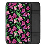 Purple Alstroemeria Pattern Print Car Center Console Cover