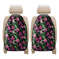 Purple Alstroemeria Pattern Print Car Seat Organizers
