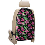 Purple Alstroemeria Pattern Print Car Seat Organizers