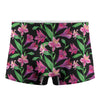 Purple Alstroemeria Pattern Print Men's Boxer Briefs