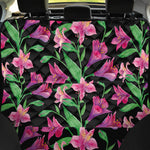 Purple Alstroemeria Pattern Print Pet Car Back Seat Cover