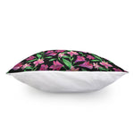 Purple Alstroemeria Pattern Print Pillow Cover