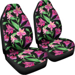 Purple Alstroemeria Pattern Print Universal Fit Car Seat Covers